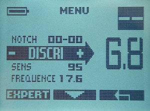 XP Deus ИМ - основные настройки